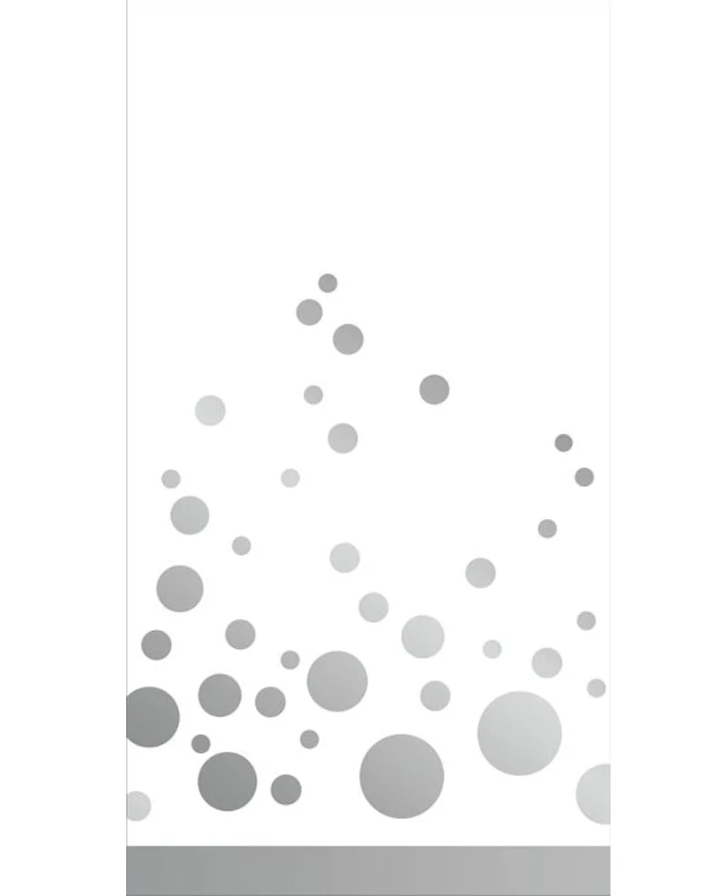 Sparkle and Shine Silver Guest Napkin Pack of 16