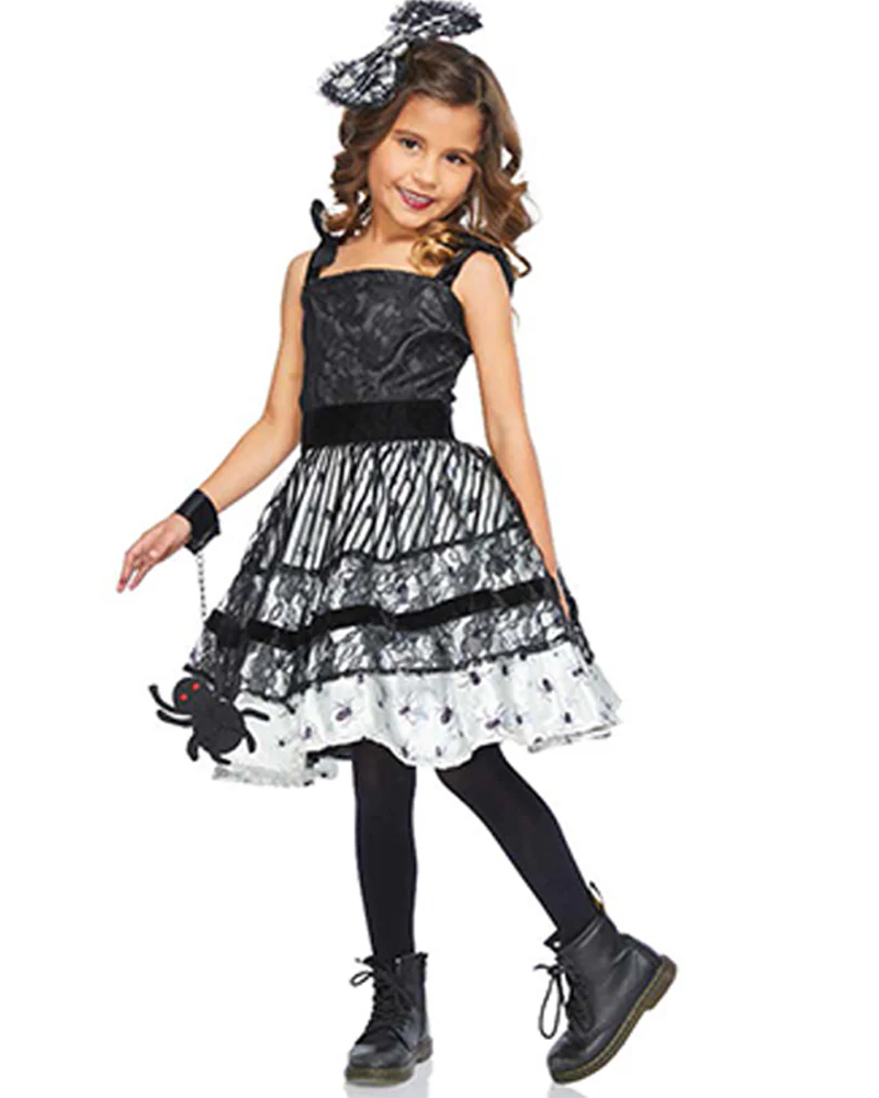 Spider Princess Deluxe Girls Costume - Image 3