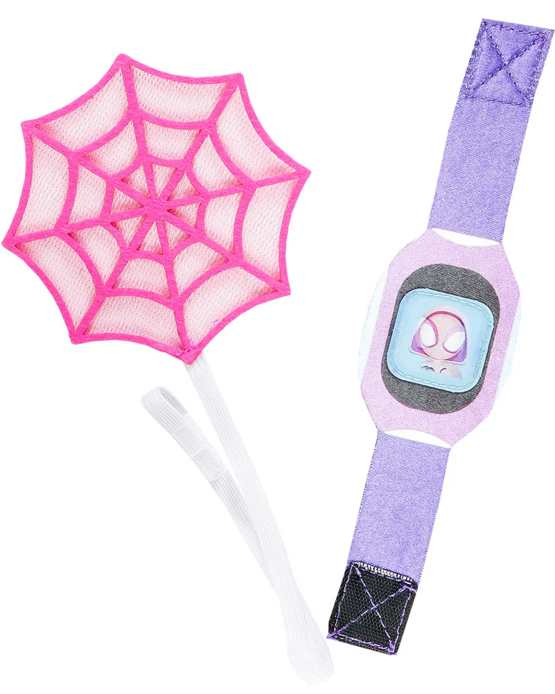 Spidey and his Amazing Friends Ghost Spider Mask Gloves Watch and Plush Toy Web Slinger Set - Image 2
