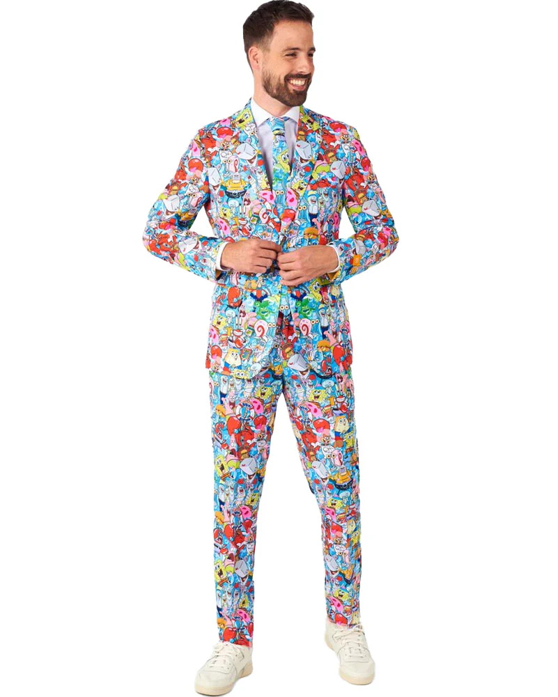 Spongebob Frenzy Opposuit Premium Mens Suit - Image 10