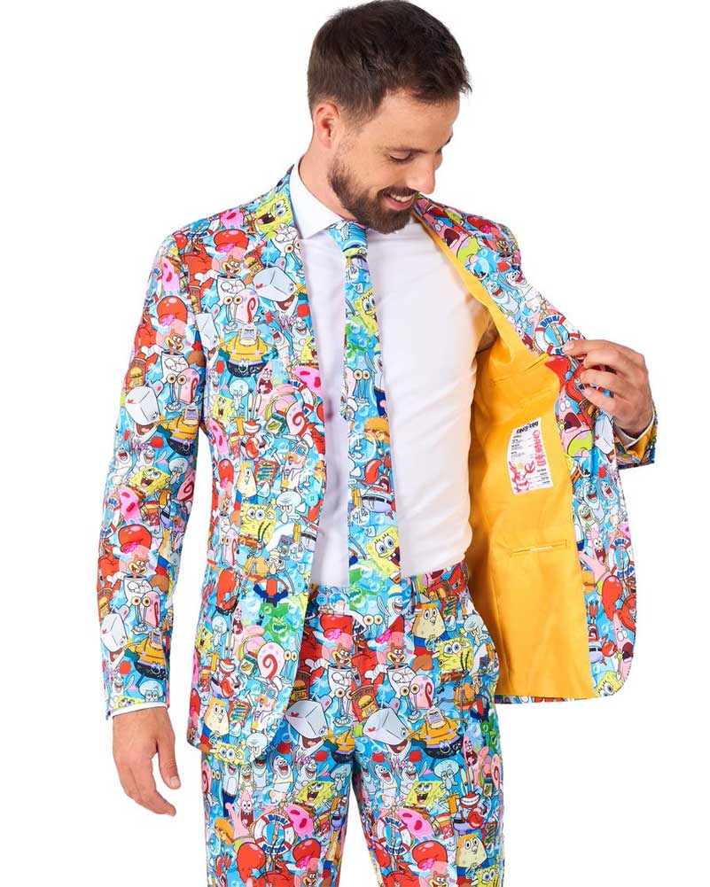 Spongebob Frenzy Opposuit Premium Mens Suit - Image 2