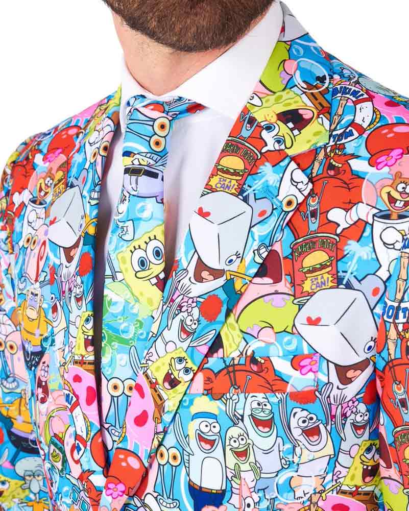 Spongebob Frenzy Opposuit Premium Mens Suit - Image 6