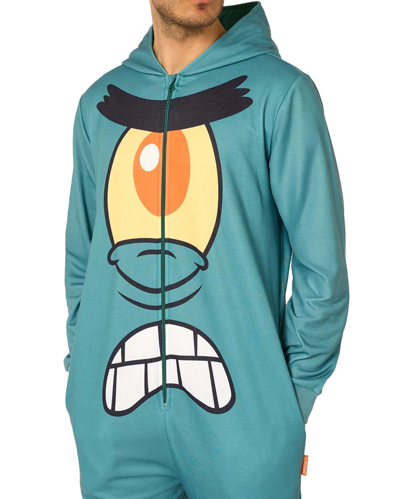 Spongebob Plankton Opposuit Adult Onesie - Image 3