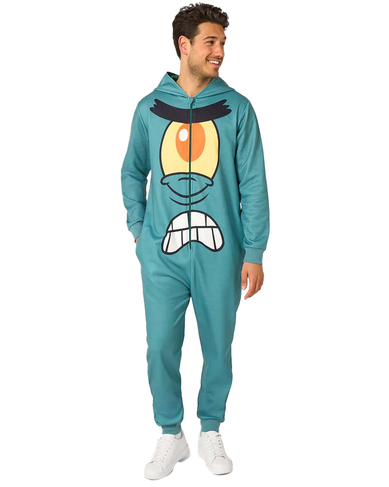 Spongebob Plankton Opposuit Adult Onesie - Image 6