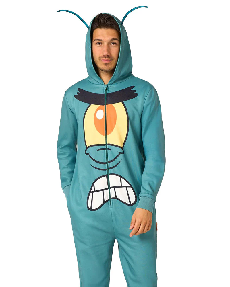 Spongebob Plankton Opposuit Adult Onesie - Image 7