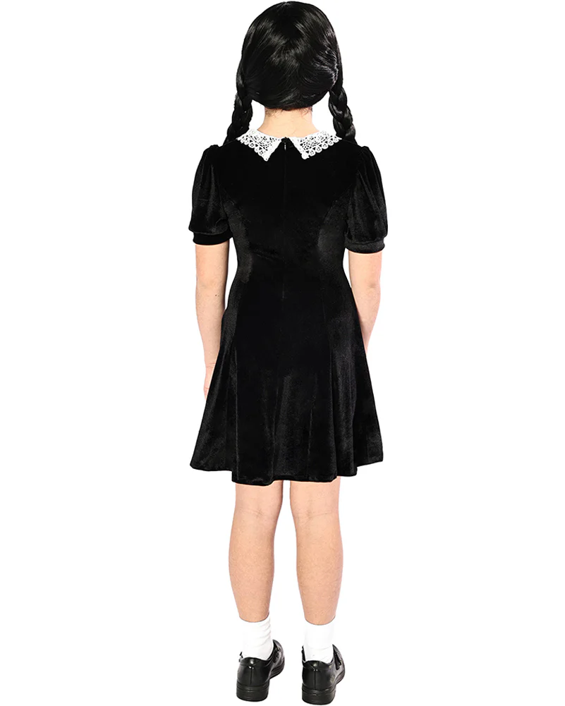 Spooky Goth Girl Deluxe Kids Costume - Image 4