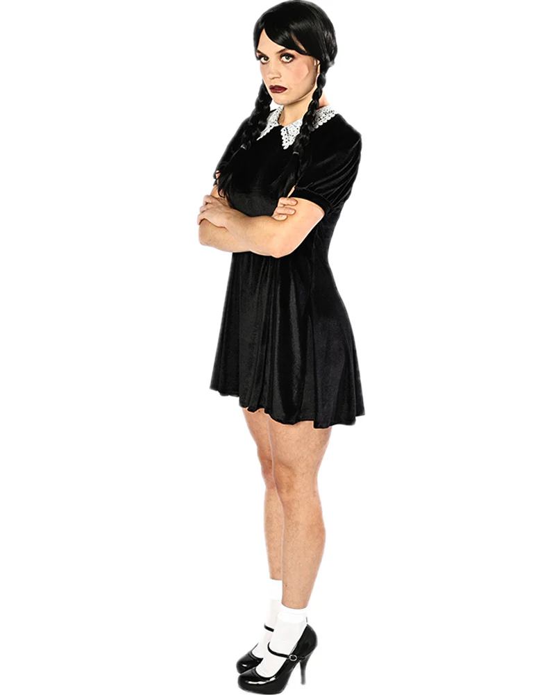 Spooky Goth Girl Deluxe Womens Costume - Image 3