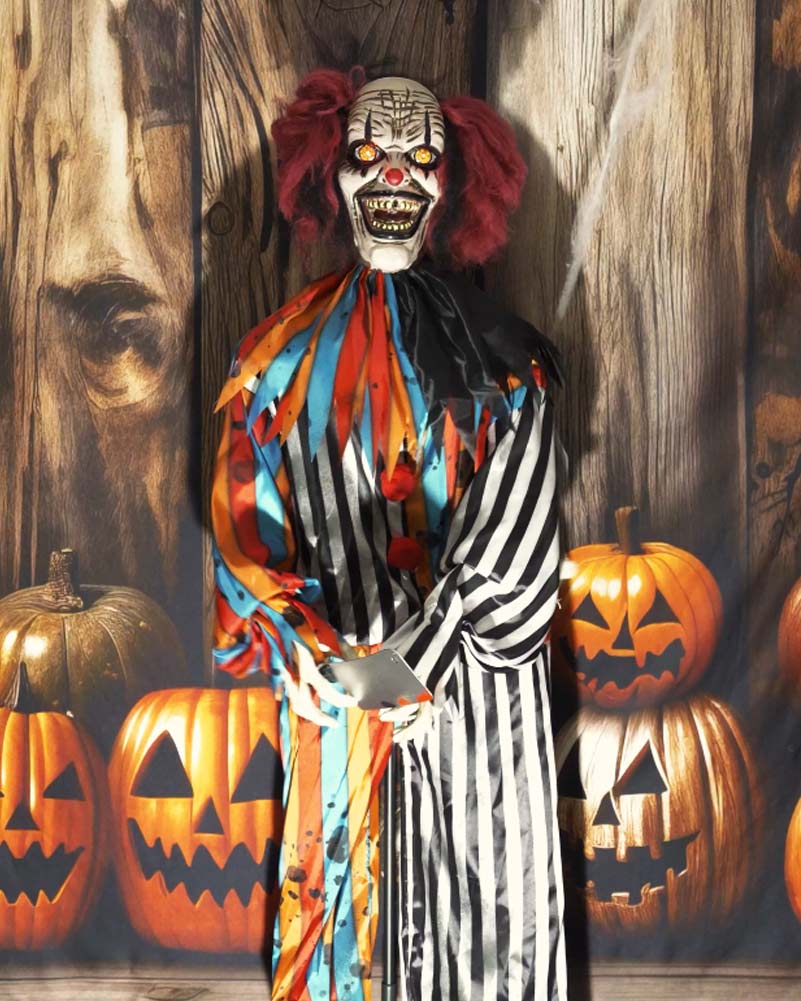 Standing Clown Animated Decoration 1.8m