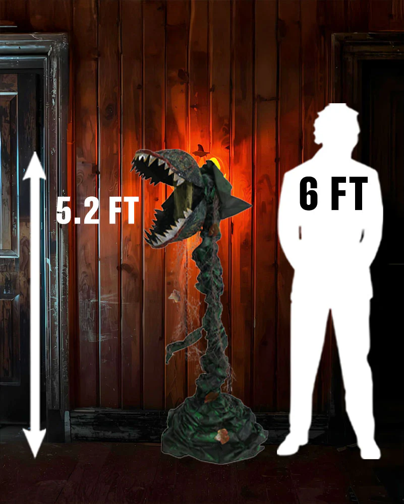 Standing Man Eating Plant Animated Decoration 1.6m - Image 2