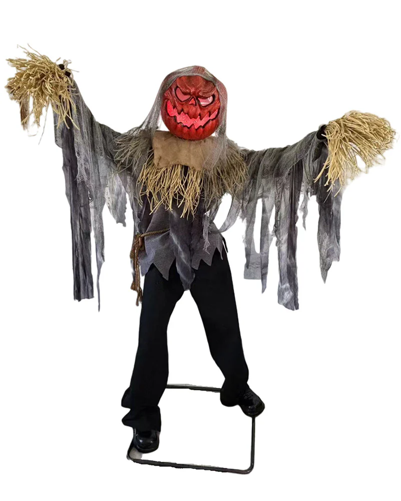 Standing Scarecrow Animated Decoration 1.9m - Image 2