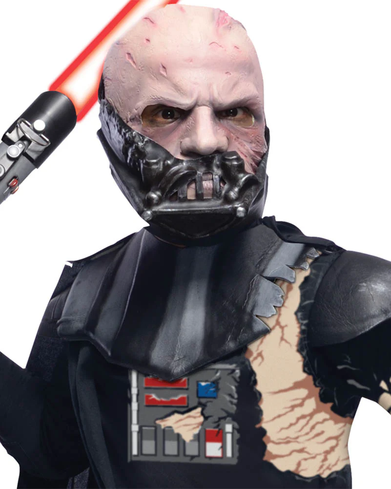 Star Wars Darth Vader Battle Damage Boys Costume - Image 3