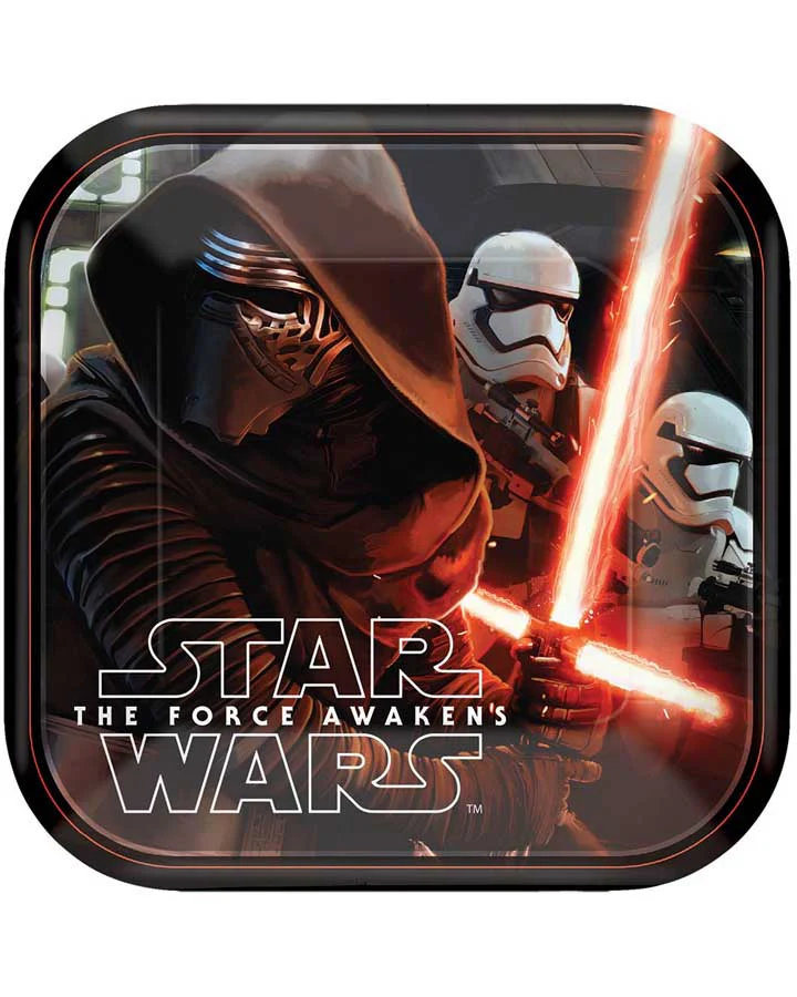 Star Wars Ep7 18cm Party Plates Pack of 8