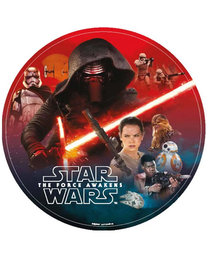 Star Wars Episode 7 18cm Round Party Plates Pack of 8
