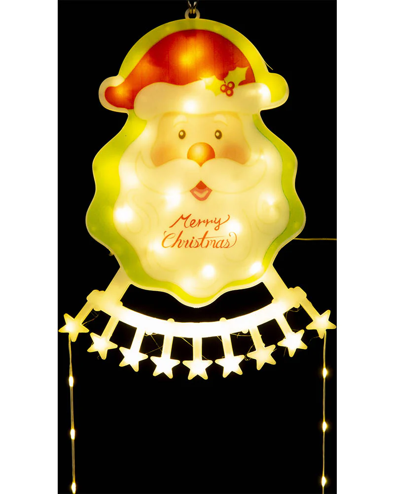 Starry Christmas LED Ladder with Santa Topper 1.8m - Image 3