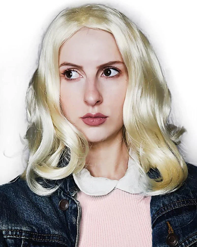 Strange Girl Deluxe Wavy Blonde Wig - Image 5