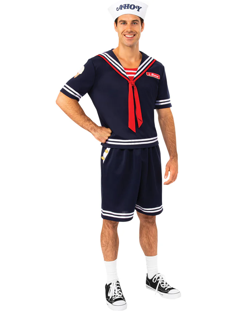 Stranger Things Steve Scoops Ahoy Mens Costume