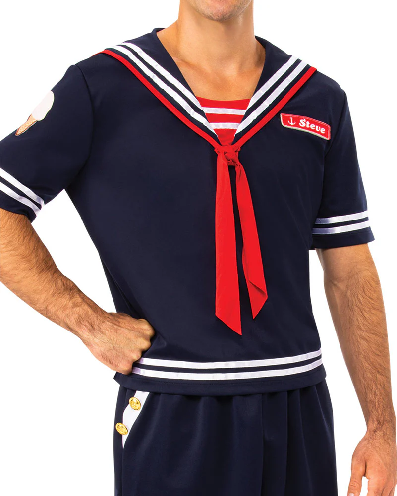 Stranger Things Steve Scoops Ahoy Mens Costume - Image 3