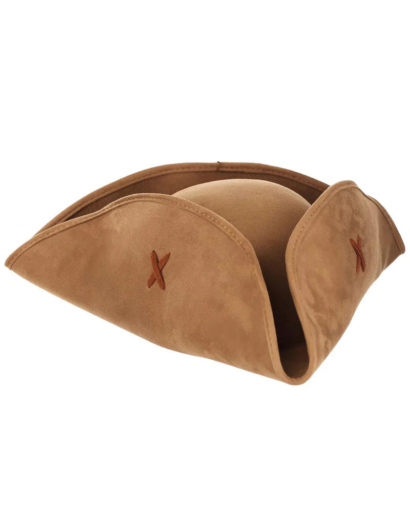 Suede Womens Deluxe Pirate Hat - Image 3