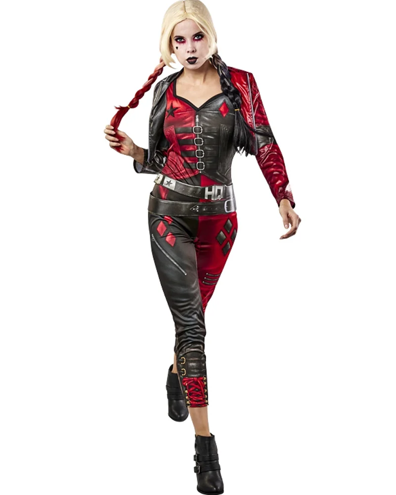 Suicide Squad 2 Harley Quinn Jumpsuit Womens Costume