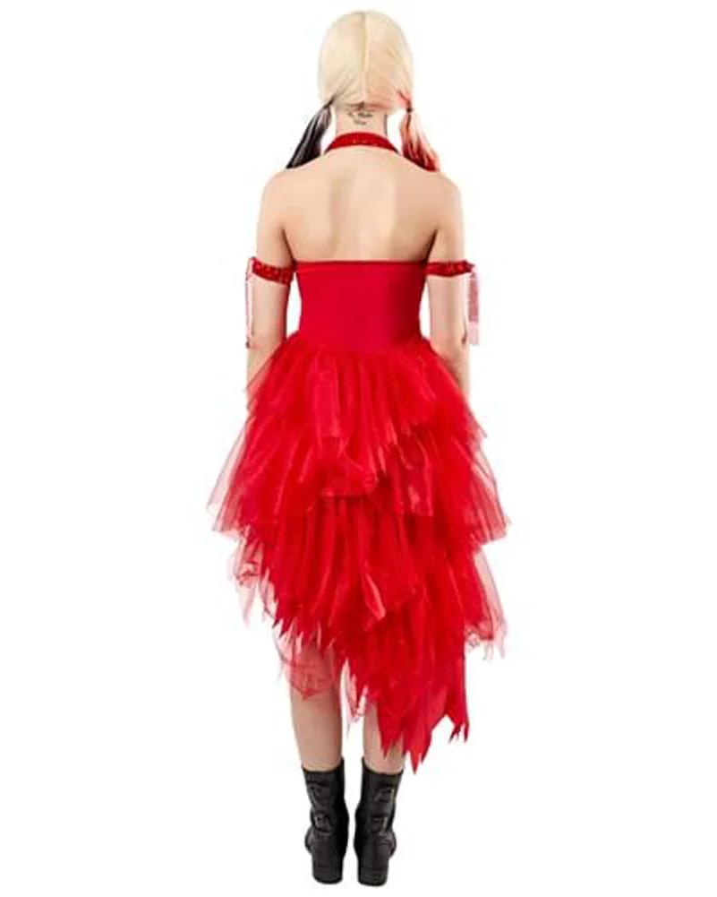 Suicide Squad Harley Quinn Red Dress Womens Costume - Image 2