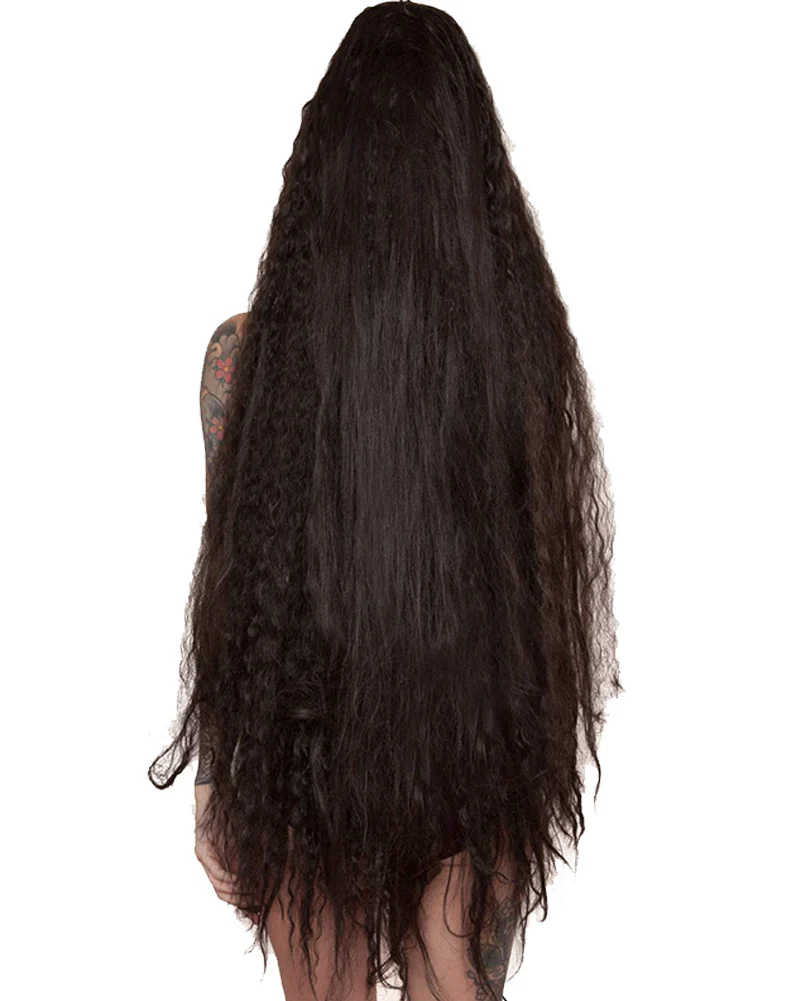Suicide Witch Premium Long Brown Wig - Image 4