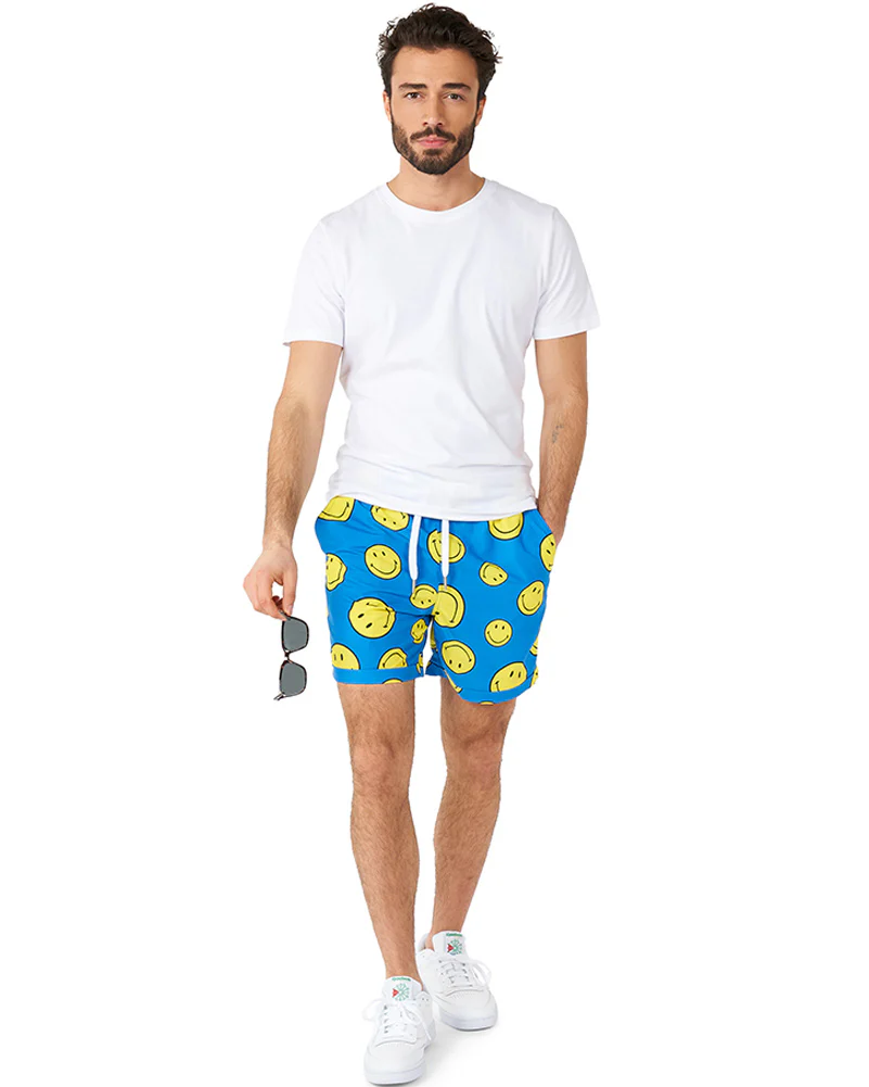 Summer Smiley Fade Opposuit Mens Swim Suit - Image 3