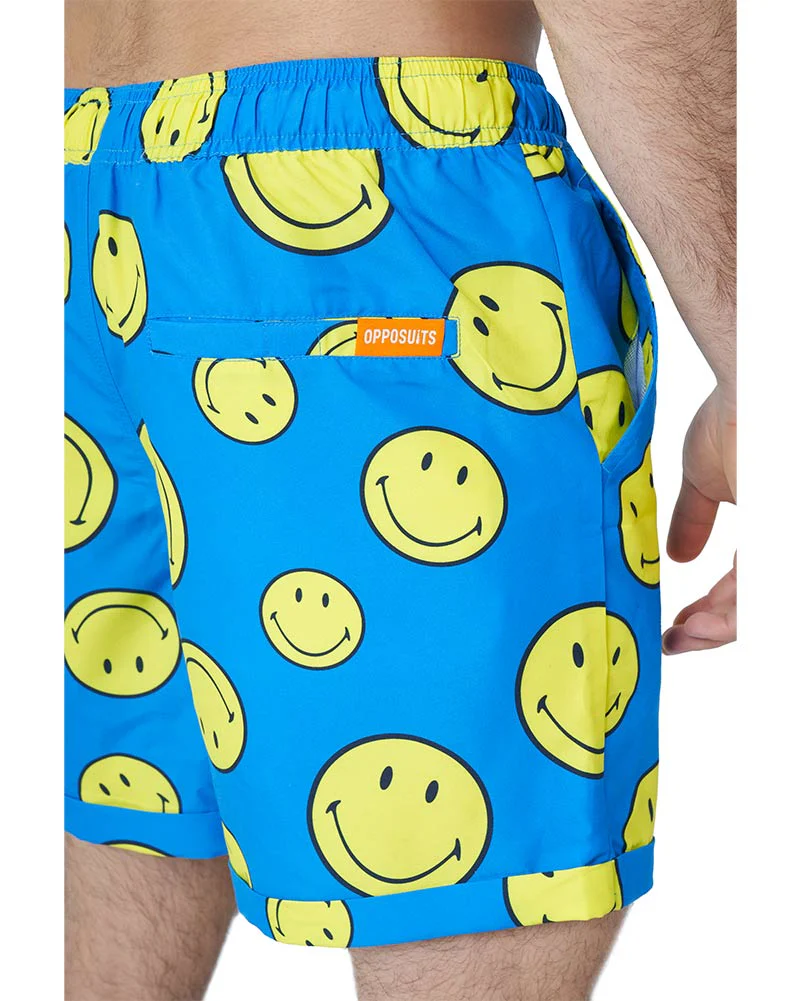Summer Smiley Fade Opposuit Mens Swim Suit - Image 5