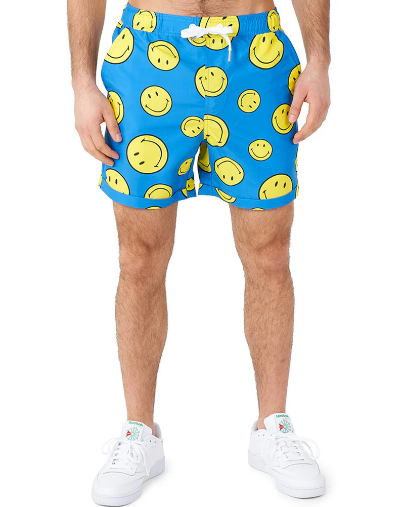 Summer Smiley Fade Opposuit Mens Swim Suit - Image 6