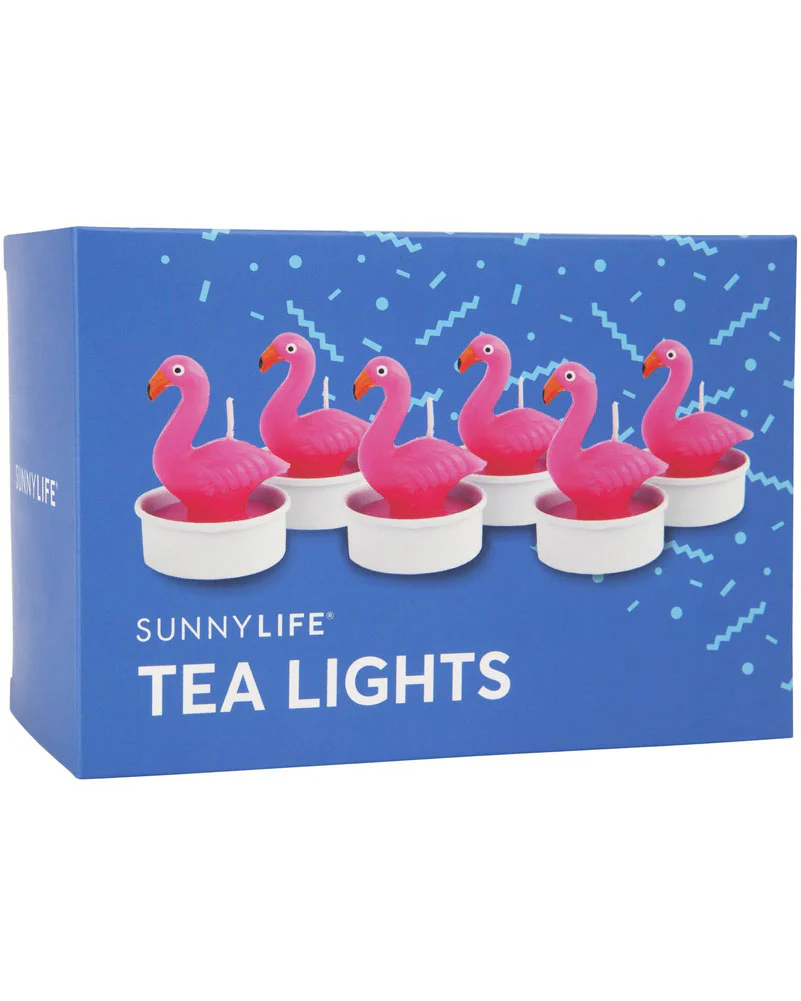 Sunnylife Flamingo Tea Lights Pack of 6 - Image 2