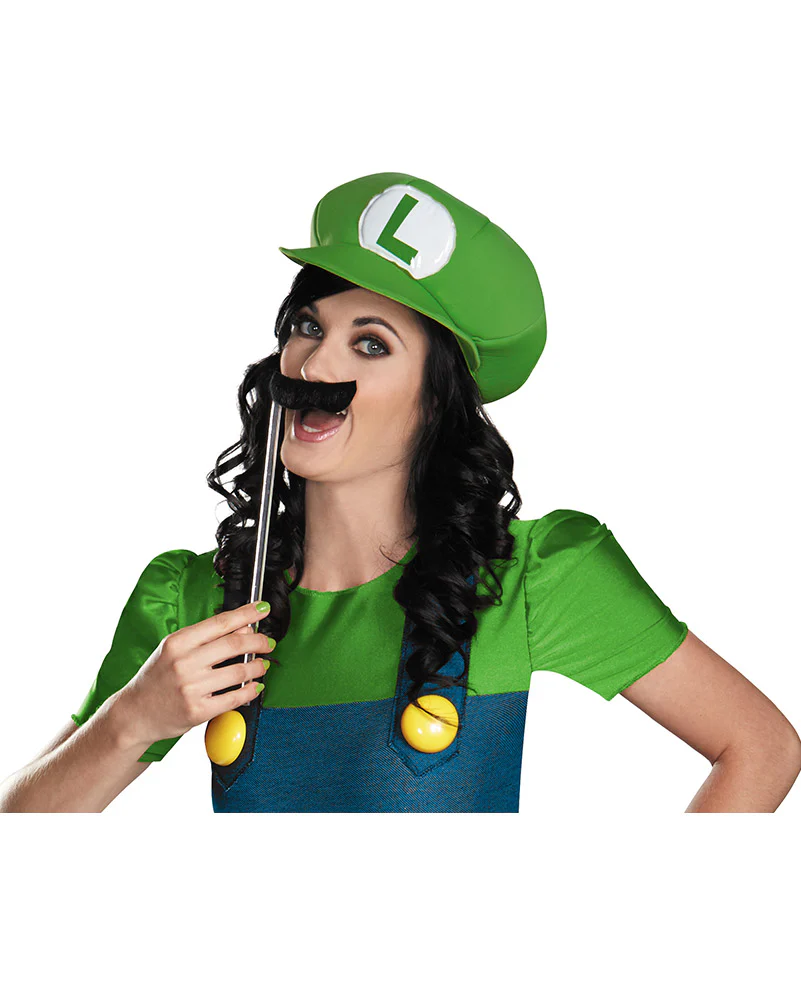 Super Mario Brothers Luigi Deluxe Womens Costume - Image 2