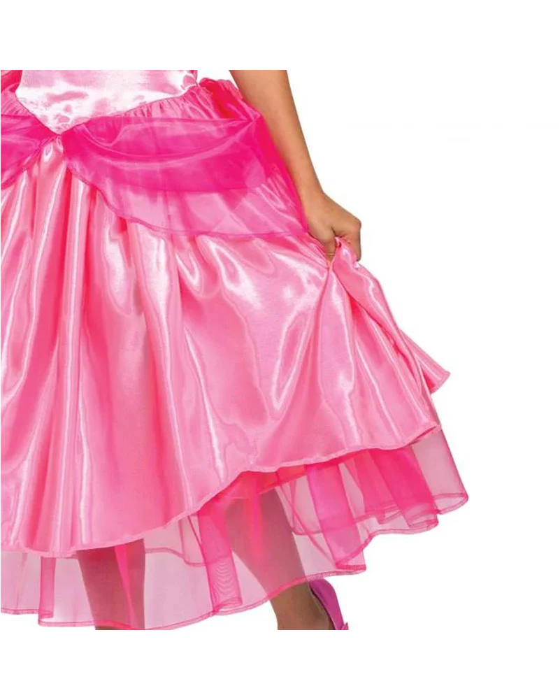Super Mario Brothers Princess Peach Deluxe Girls Costume - Image 2