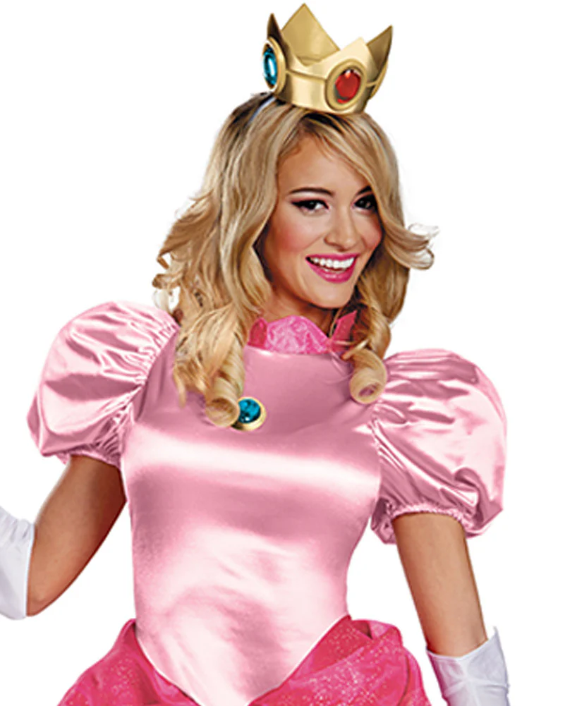 Super Mario Brothers Princess Peach Deluxe Womens Costume - Image 2
