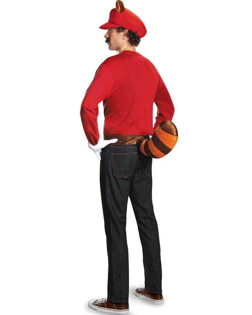 Super Mario Brothers Raccoon Mario Hat Tail Gloves and Moustache Kit - Image 2