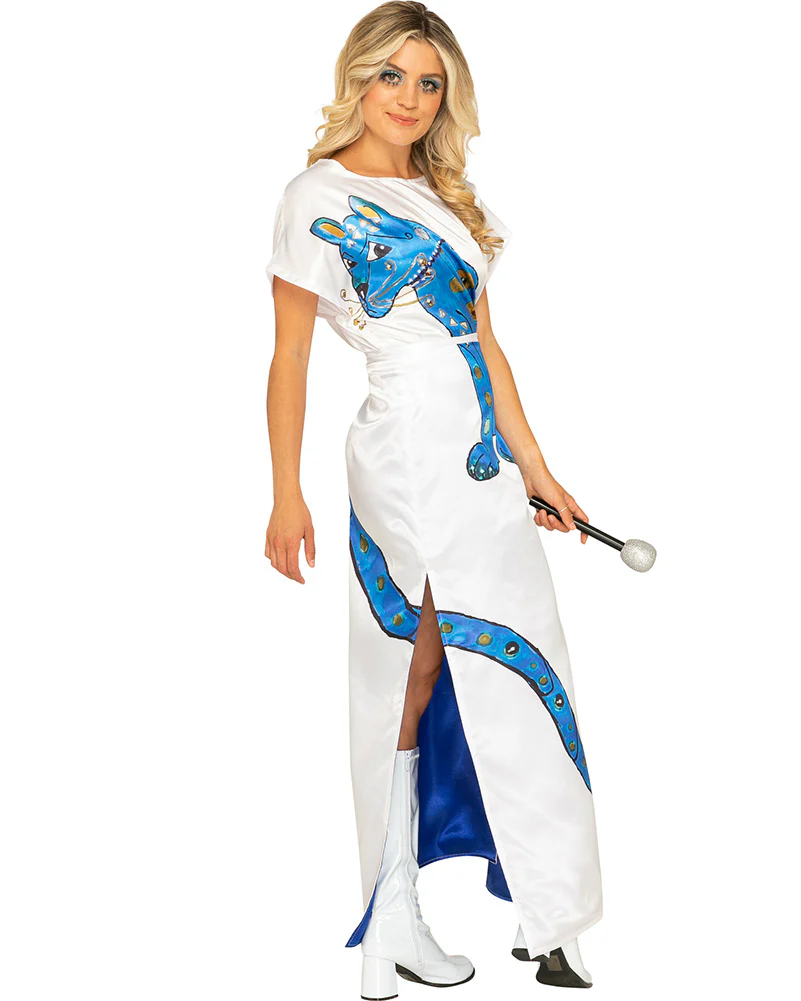 Swedish Superstar Complete Deluxe Blue Cat Plus Size Womens Costume - Image 2