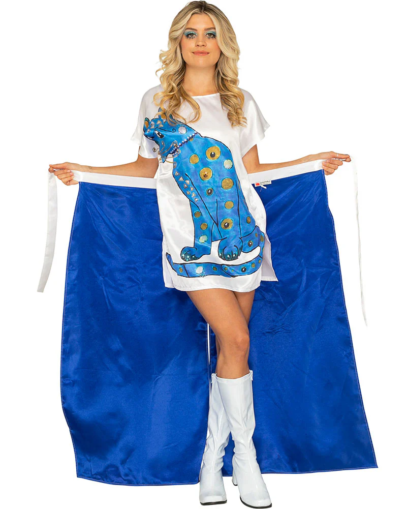 Swedish Superstar Complete Deluxe Blue Cat Womens Costume - Image 8