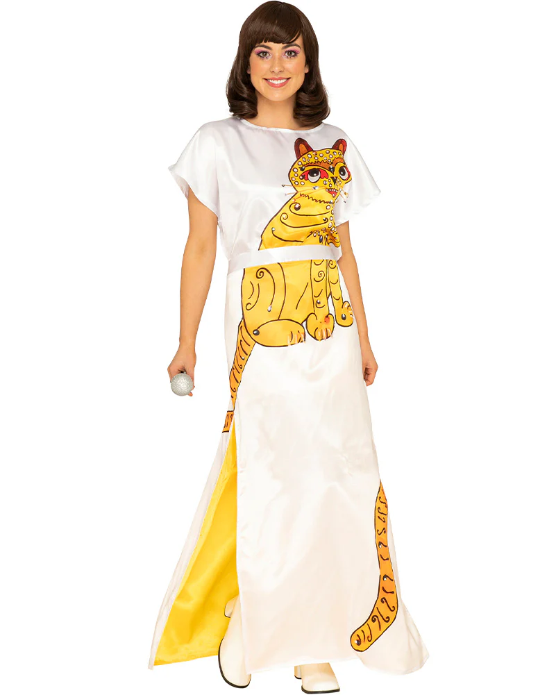 Swedish Superstar Complete Deluxe Yellow Cat Plus Size Womens Costume - Image 4