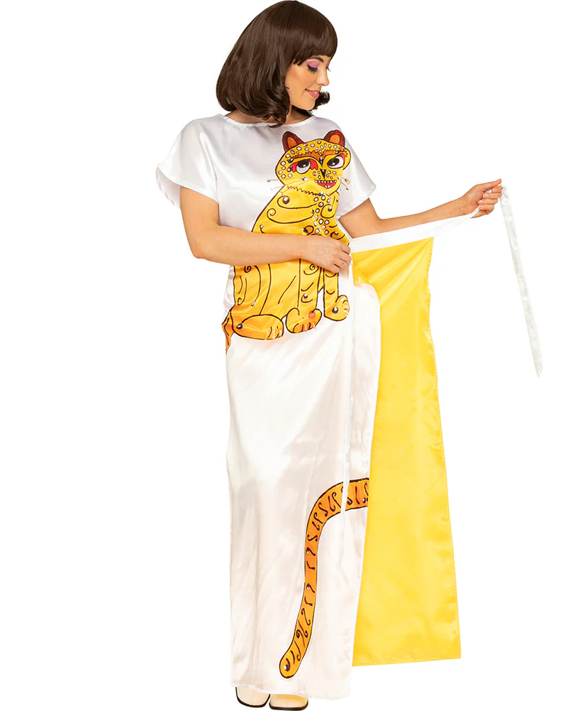 Swedish Superstar Complete Deluxe Yellow Cat Plus Size Womens Costume - Image 6