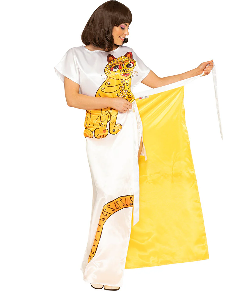 Swedish Superstar Complete Deluxe Yellow Cat Plus Size Womens Costume - Image 7