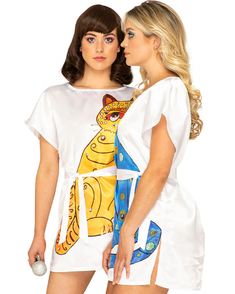 Swedish Superstar Yellow Cat Womens Tunic - Image 6