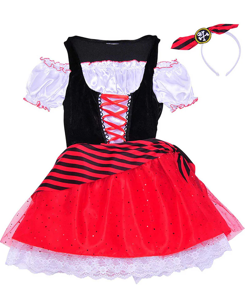 Sweet Pirate Girls Costume - Image 2
