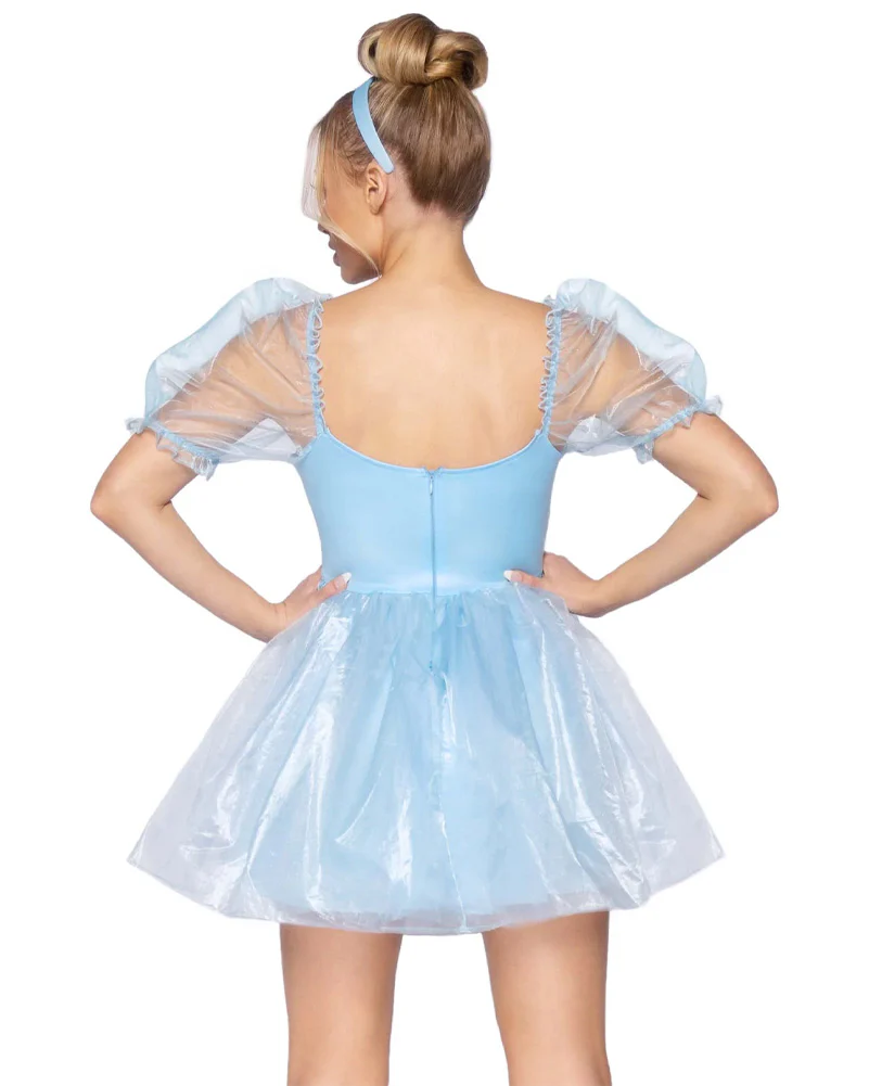 Sweetheart Babydoll Blue Womens Costume - Image 3