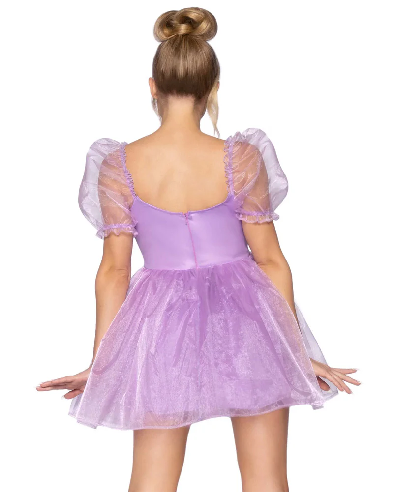 Sweetheart Babydoll Lavender Womens Costume - Image 3