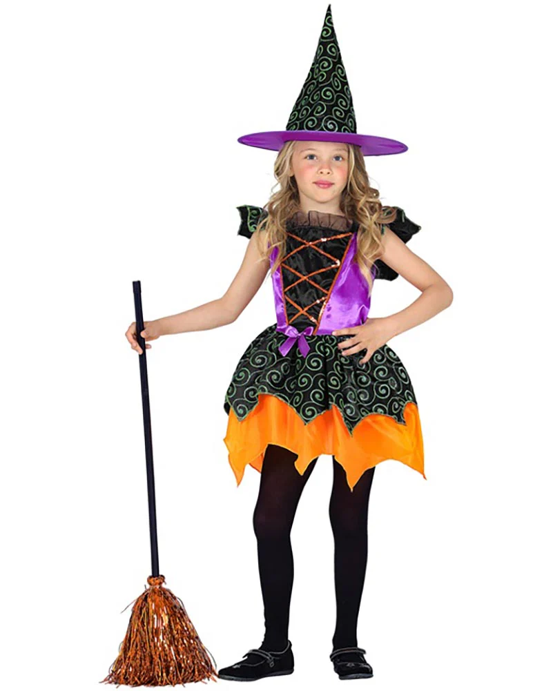 Swirl Witch Girls Costume - Image 3