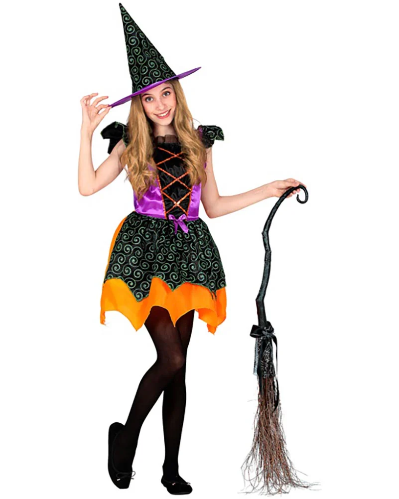 Swirl Witch Girls Costume - Image 4
