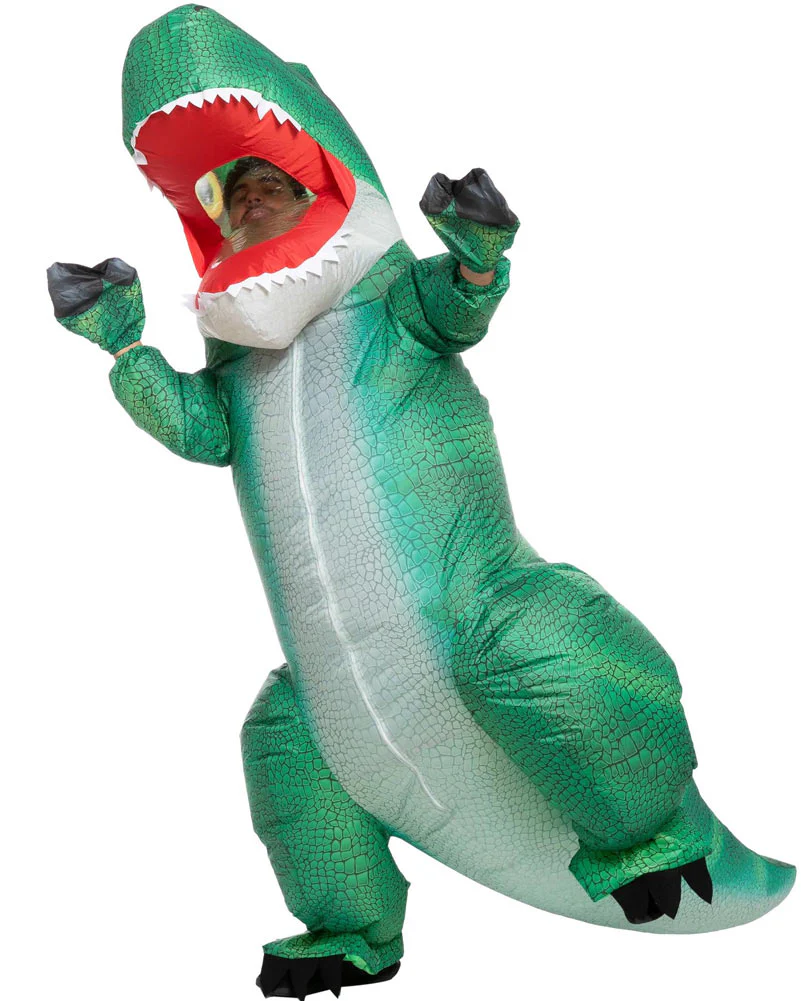 T-Rex Full Body Inflatable Adult Costume - Image 3