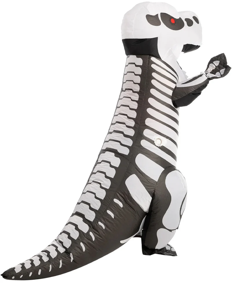 T-Rex Skeleton Inflatable Adult Costume - Image 4