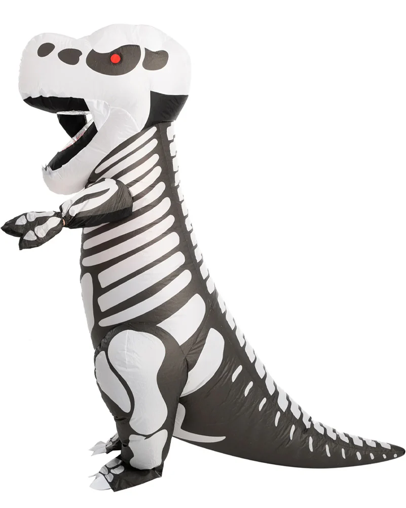 T-Rex Skeleton Inflatable Adult Costume - Image 6