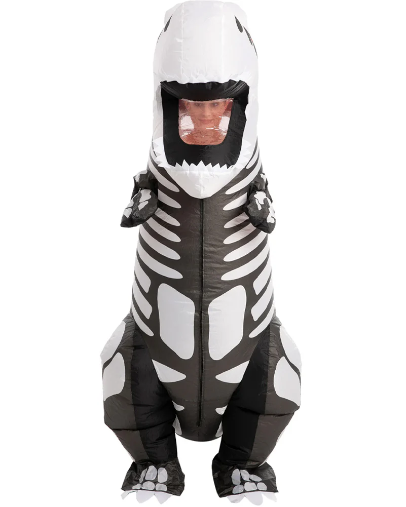 T-Rex Skeleton Inflatable Adult Costume - Image 7