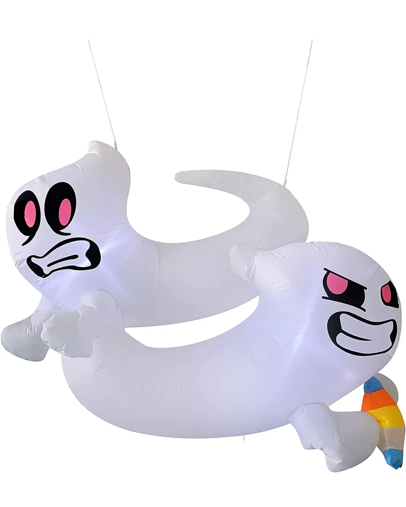 Tall Ghosts Candy Fight Lawn Inflatable 1.5m - Image 2