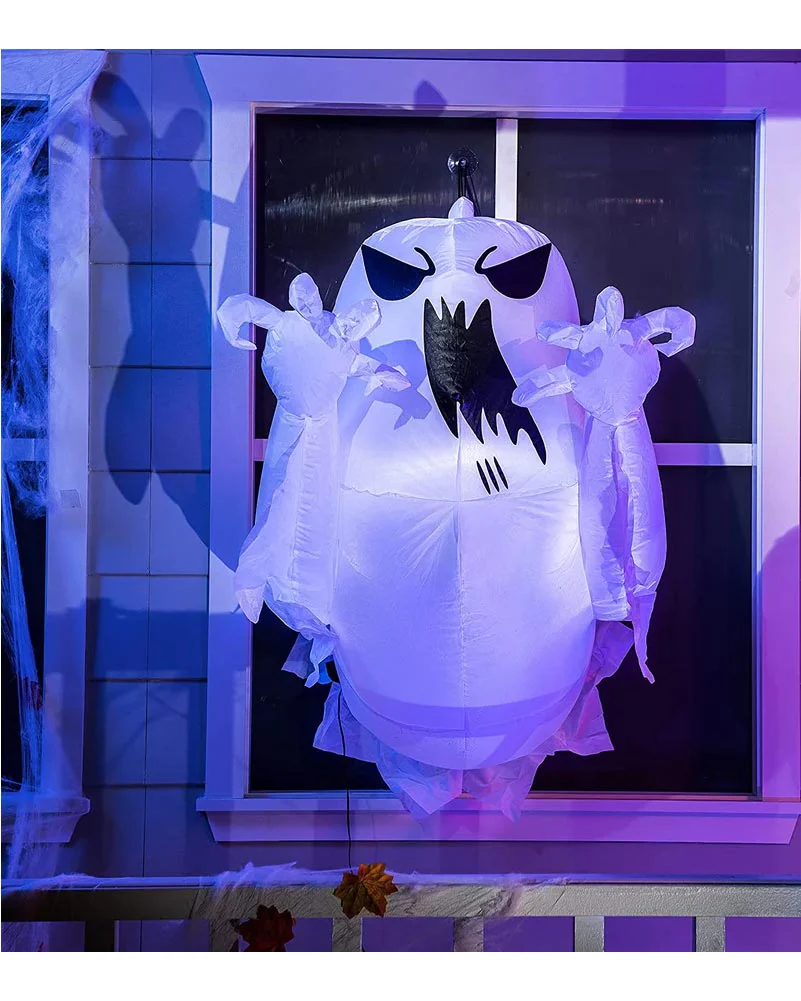 Tall Scary Ghost Breaking Out Lawn Inflatable 1.5m - Image 3